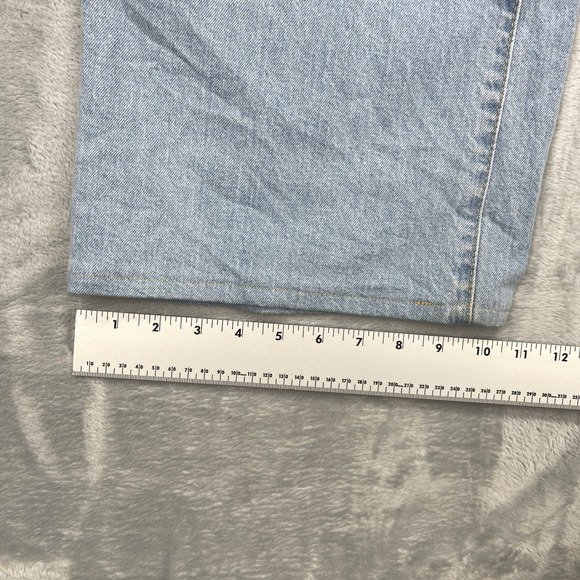 Universal Thread Jeans Womens 8 Blue Denim Light Wash High Rise Wide Leg Outdoor - Picture 9 of 9